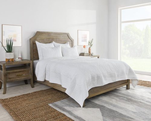 Alternative view of Classic Home Anessa 4 Piece King Quilt Set White