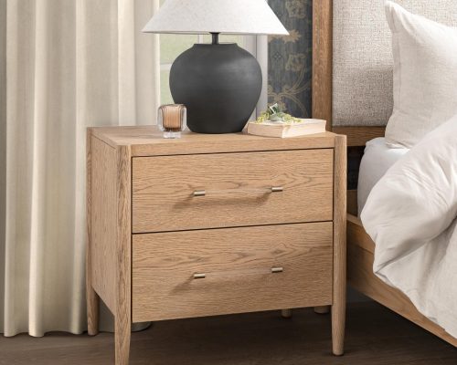 Classic Home Alisen 2 Drawer Nightstand Napa Grove - Image 9