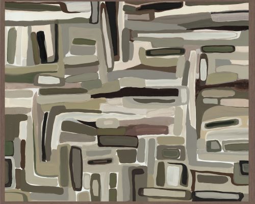 Classic Home Baha 48" x 72" Painting By Buddy Whitlock Walnut