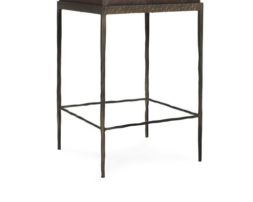 Classic Home Bose Leather Counter Stool