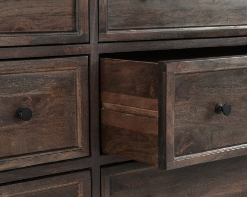 Classic Home Adelaide Wood 9 Drawer Dresser Cocoa Brown - Image 10