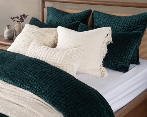 Classic Home Bari Velvet King Set Emerald - Image 12