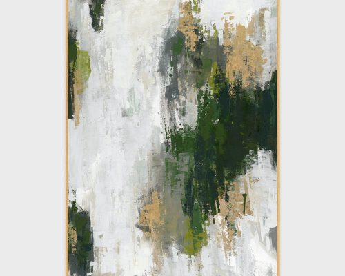 Classic Home Algae Painting Art By Buddy Whitlock Green/Gold