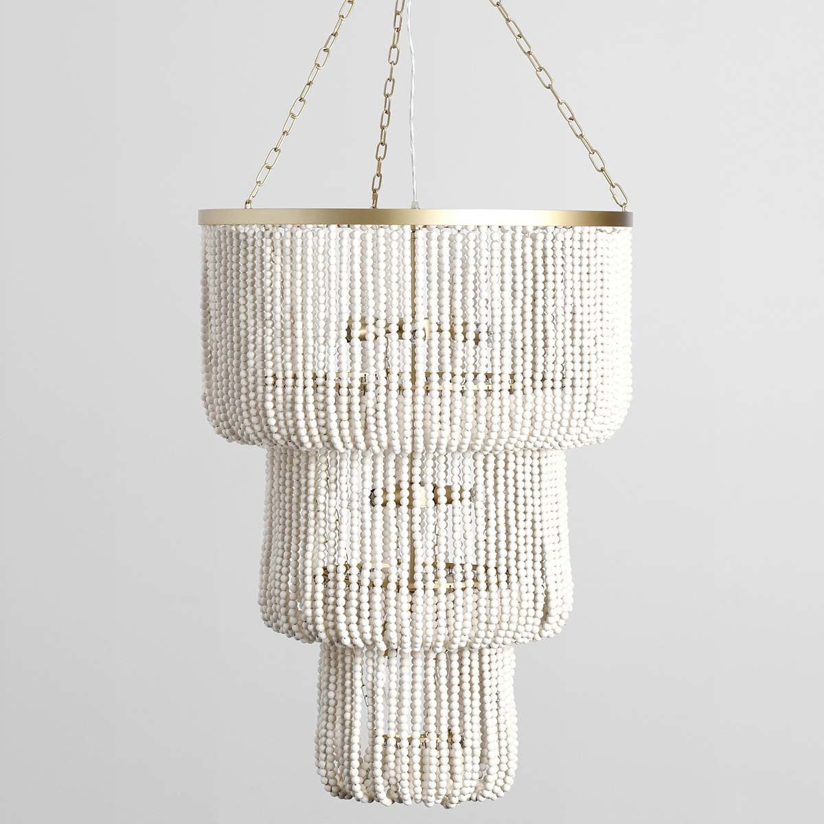 Classic Home Amanda Beaded Chandelier White