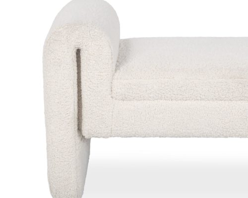 Classic Home Ada Bench Ivory Fleece - Image 3