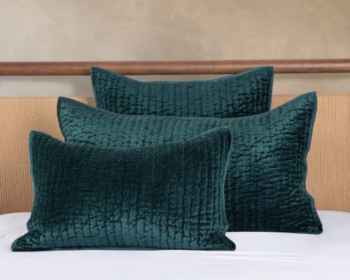 Classic Home Bari Velvet King Set Emerald - Image 3
