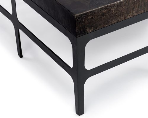 Classic Home Adela Coffee Table Rust Noir - Image 5
