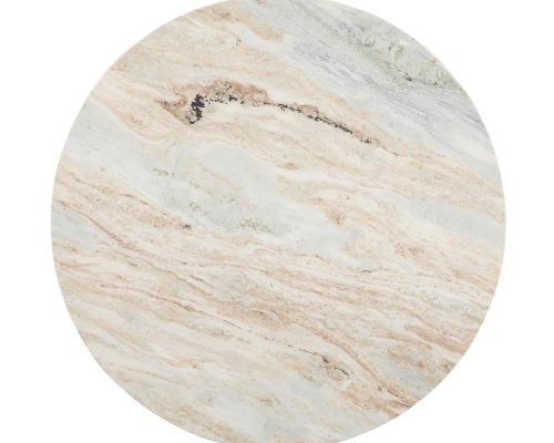 Classic Home Amberly Marble Round Coffee Table Rusty Gray - Image 3