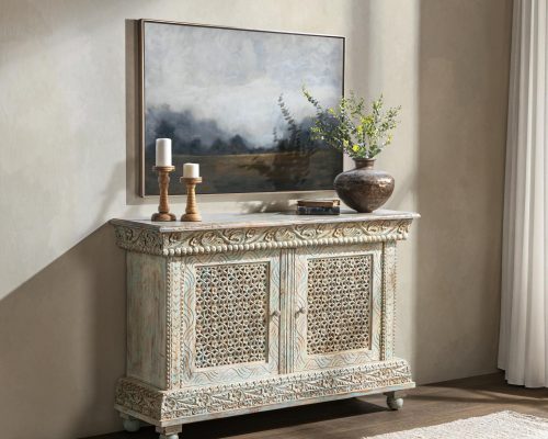 Classic Home Beth 2 Door Cabinet Seaside Blue - Image 8