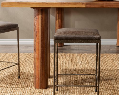 Classic Home Bose Leather Counter Stool - Image 5