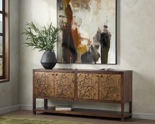 Classic Home Avara 4 Door Cabinet Brown - Image 7