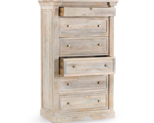 Classic Home Adelaide 6 Drawer Chest Natural Cream Wash - Image 4