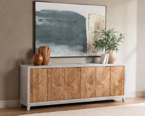 Classic Home Ambrose 6 Door Cabinet Soft Coastal - Image 7