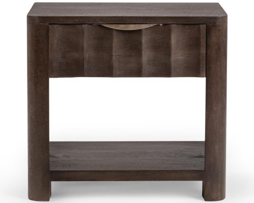 Classic Home Baylee 1 Drawer Nightstand Cocoa Brown