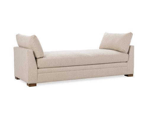 Classic Home Audrey Leather Backless Sofa Lush-Saddle - Image 2