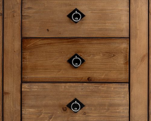 Classic Home Amita 3 Drawer 4 Door Cabinet Brown - Image 6