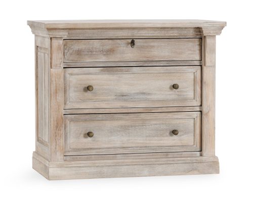 Classic Home Adelaide 3 Drawer Nightstand Natural Cream Wash
