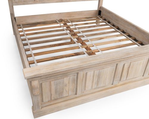 Classic Home Adelaide Eastern King Bed Natural/Cream Wash - Image 5