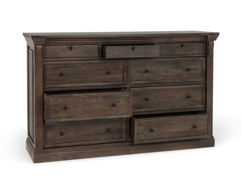 Classic Home Adelaide Wood 9 Drawer Dresser Cocoa Brown - Image 4