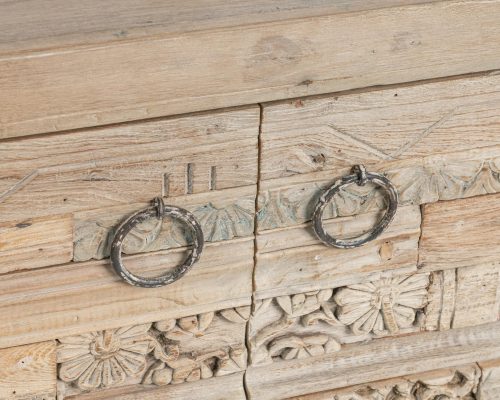 Classic Home Alta 2 Door Carved Panel Sideboard Butterwood Blend - Image 5