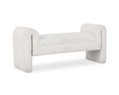 Classic Home Ada Bench Ivory Fleece - Image 2
