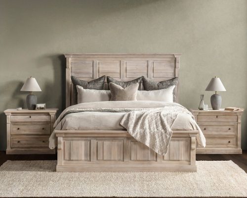 Classic Home Adelaide Eastern King Bed Natural/Cream Wash - Image 8