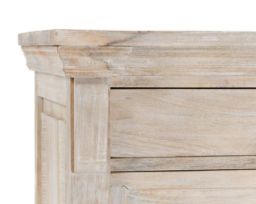 Classic Home Adelaide 6 Drawer Chest Natural Cream Wash - Image 6