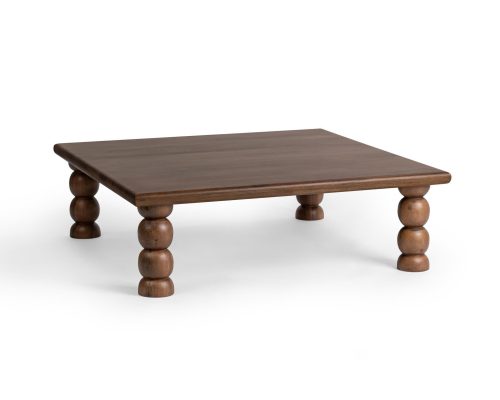 Classic Home Adir Square Coffee Table Tundra Brown