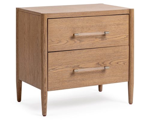 Alternative view of Classic Home Alisen 2 Drawer Nightstand Napa Grove