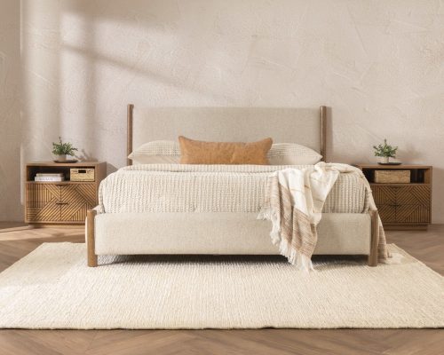 Classic Home Bennington Upholstered Bed - Beige - Image 6