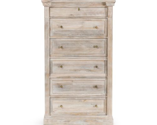 Alternative view of Classic Home Adelaide 6 Drawer Chest Natural Cream Wash