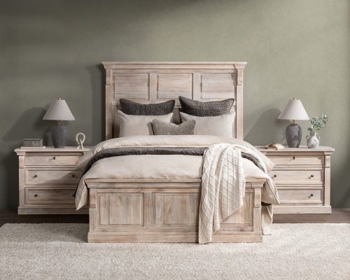 Classic Home Adelaide Eastern King Bed Natural/Cream Wash - Image 19