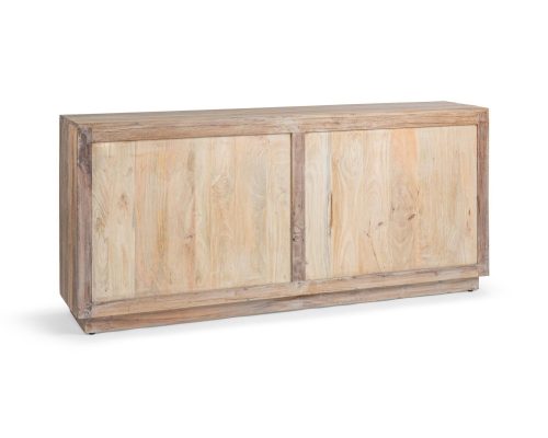 Classic Home Alta 4 Door Carved Panel Cabinet Butterwood Blend - Image 4