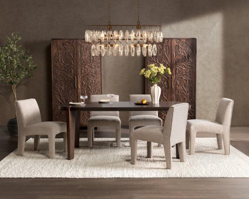 Classic Home Albero Dining Table Bark Brown - Image 5
