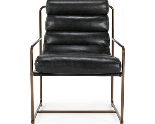 Alternative view of Classic Home Argo Accent Chair Jet Black