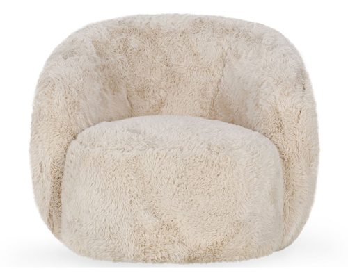 Alternative view of Classic Home Adley Plush Swivel Chair Sand