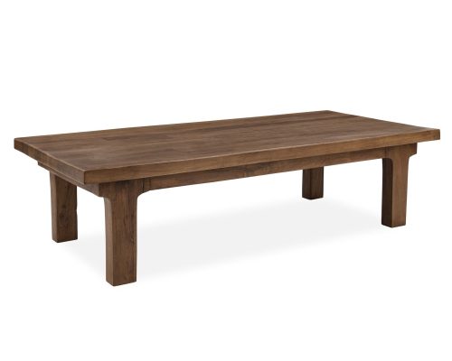 Classic Home Carmel Reclaimed Wood Rectangle Coffee Table Earthy Terra - Image 2