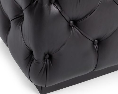 Classic Home Briar Square Ottoman Midnight Raven - Image 4