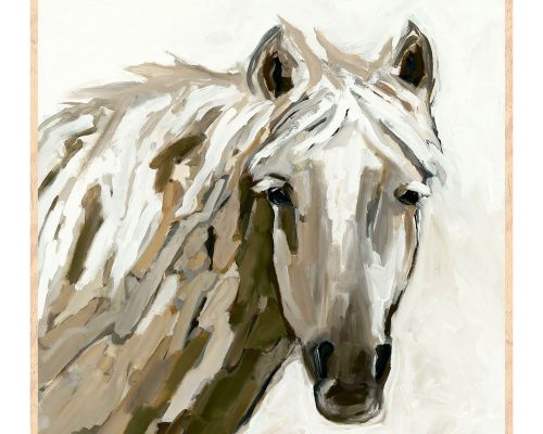 Alternative view of Classic Home Bronco Painting By Buddy Whitlock - Oak Natural