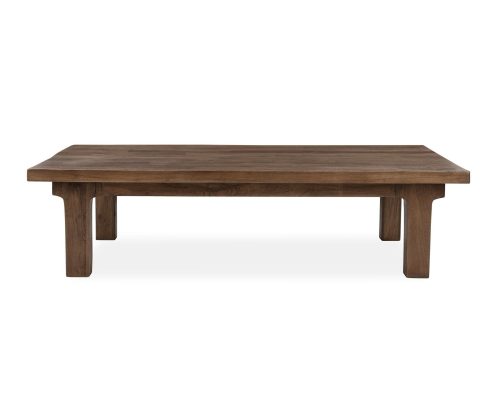 Classic Home Carmel Reclaimed Wood Rectangle Coffee Table Earthy Terra - Image 3