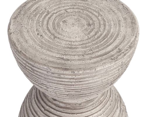 Classic Home Corey Outdoor Accent Table Light Gray - Image 3