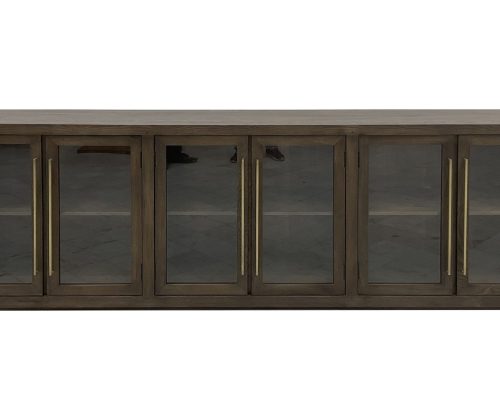 Classic Home Bradley Solid Wood 6 Door Cabinet Landmark Brown