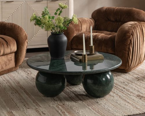 Classic Home Castello Round Coffee Table - Image 5