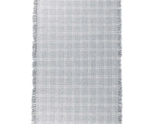 Classic Home Bradbury Wool Check Rug Pearl Gray - Image 8