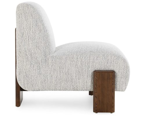 Classic Home Chelsea Accent Chair Ivory - Image 4