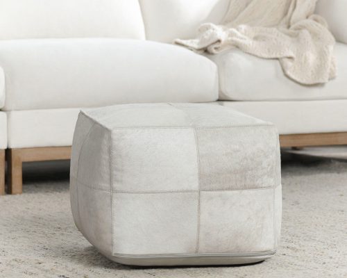 Classic Home Canada Hide Pouf