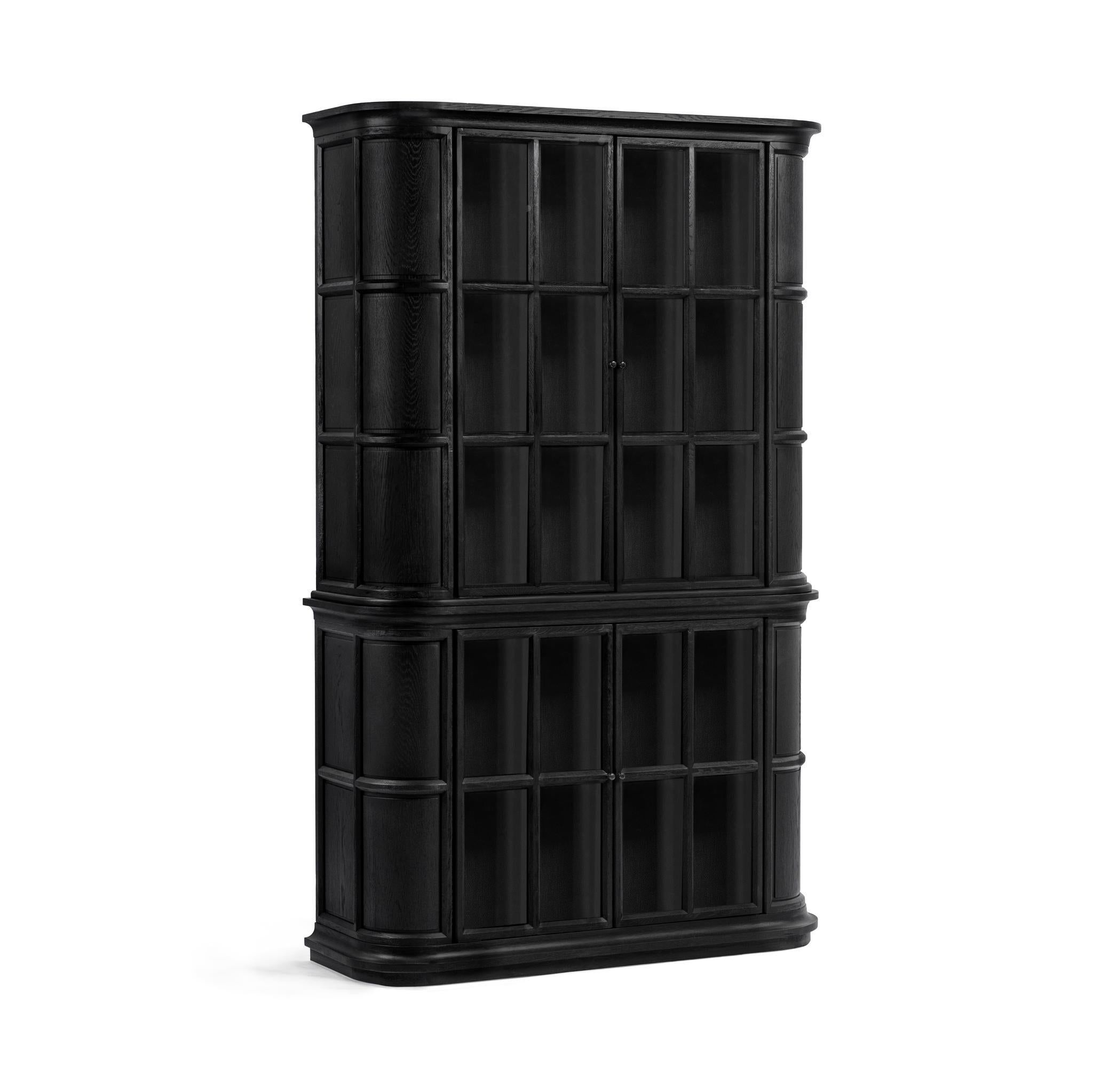 Classic Home Carson Display Cabinet Loft Black - Image 2
