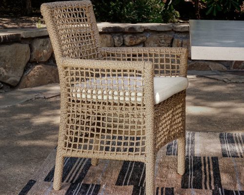 Classic Home Brisbane Outdoor Dining Chair Natural - Image 6