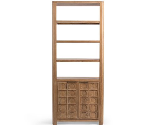 Classic Home Cleveland Bookcase Sandy Taupe - Image 2