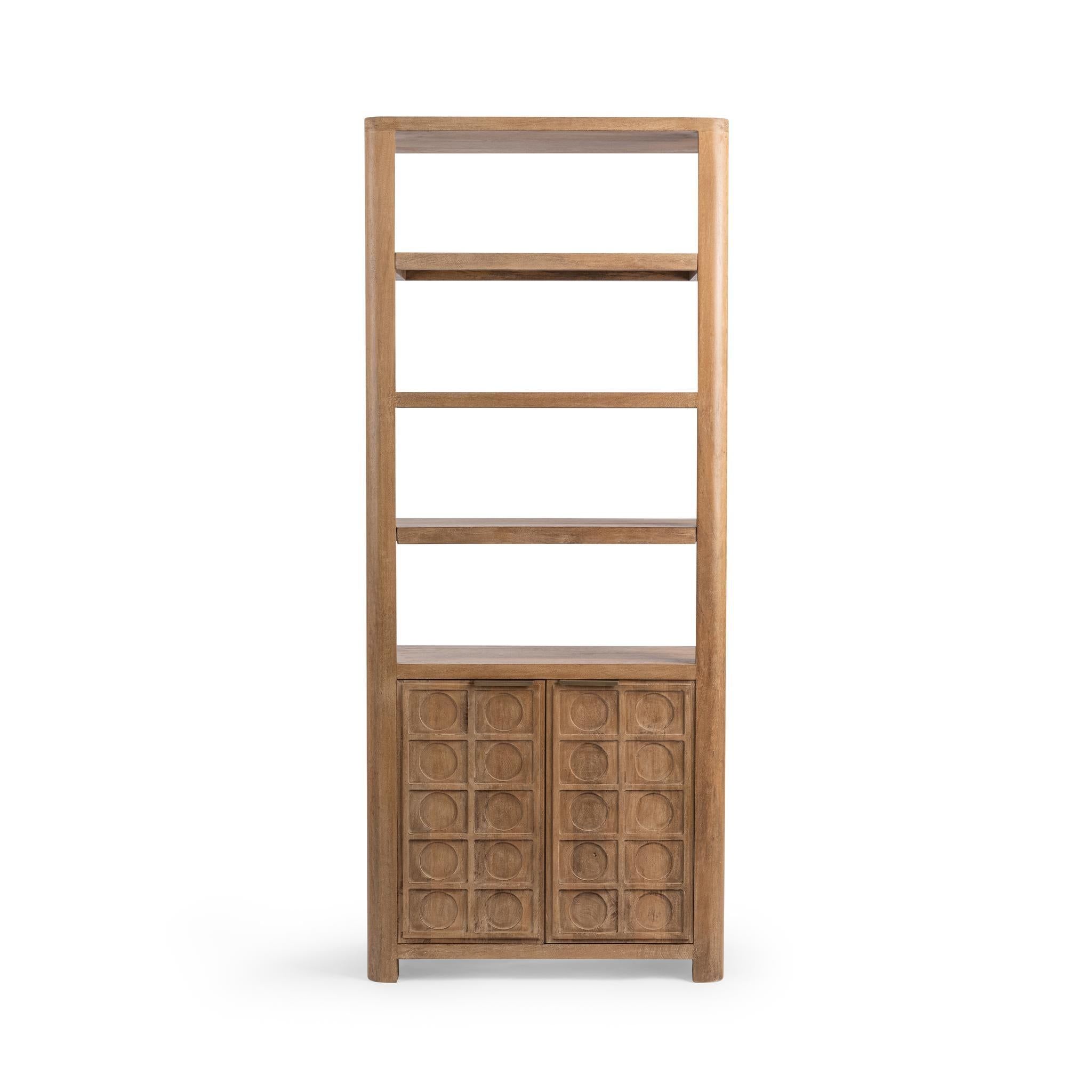 Classic Home Cleveland Bookcase Sandy Taupe - Image 2